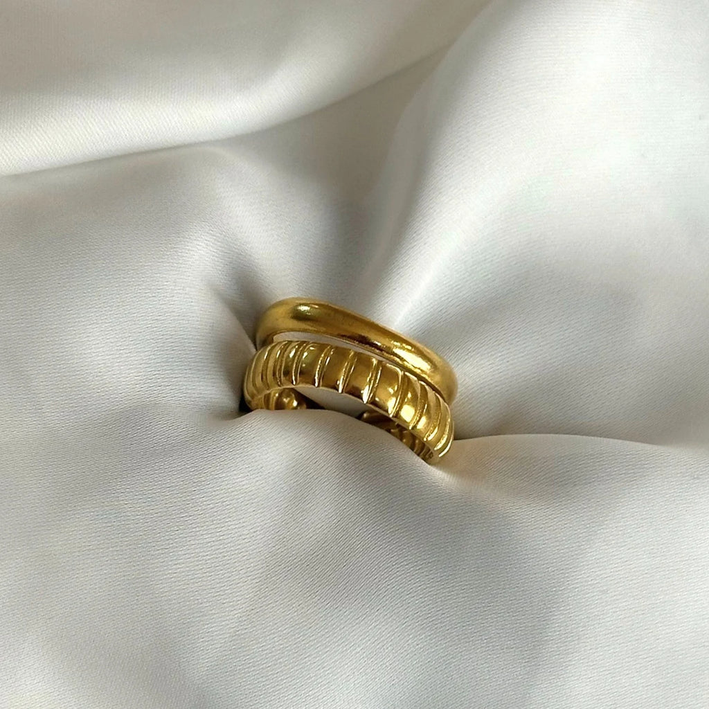 Ribbed Adjustable Ring