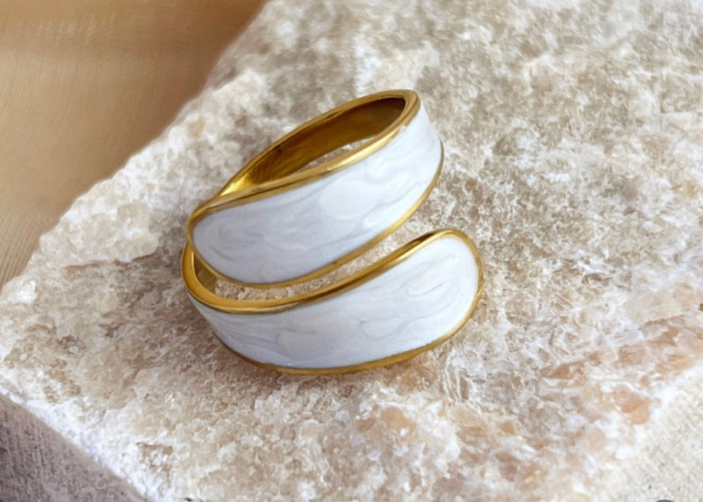 Marble Adjustable Ring