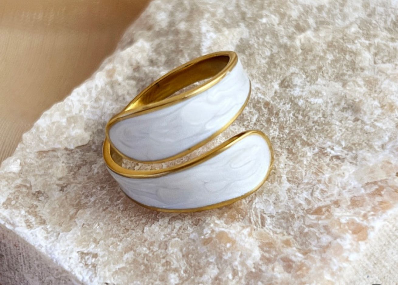 Marble Adjustable Ring