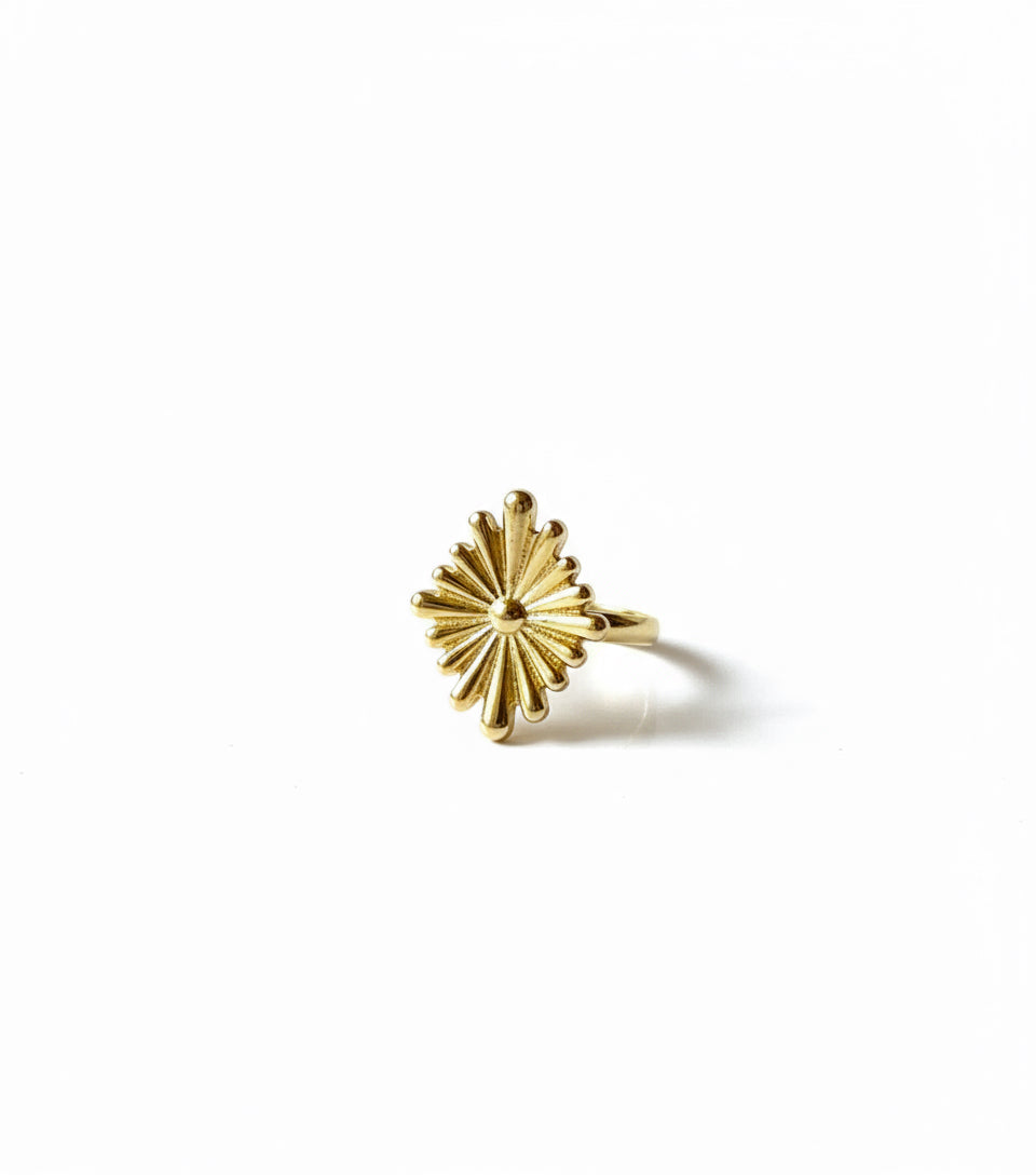 Sun Burst Adjustable Ring
