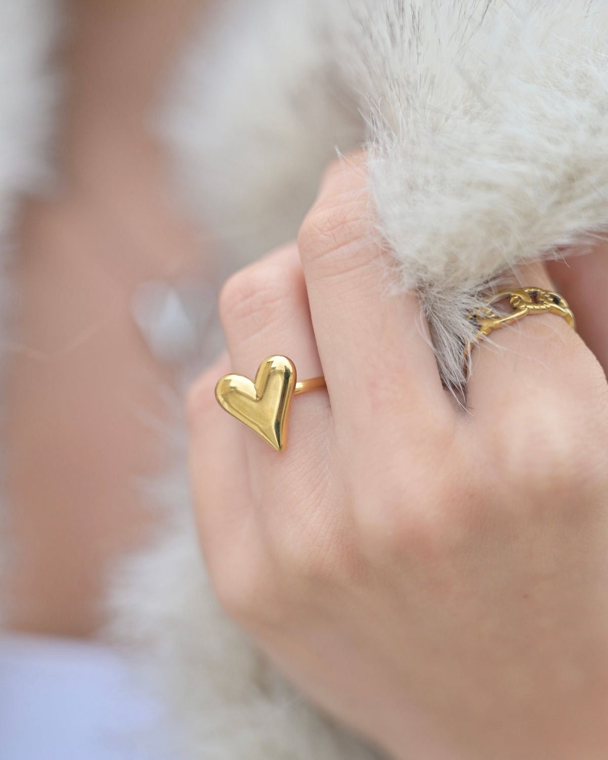 Wiggle Heart Ring Adjustable