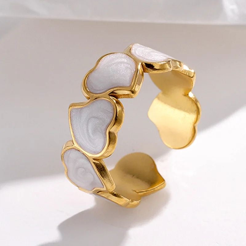 Heart Marble Ring