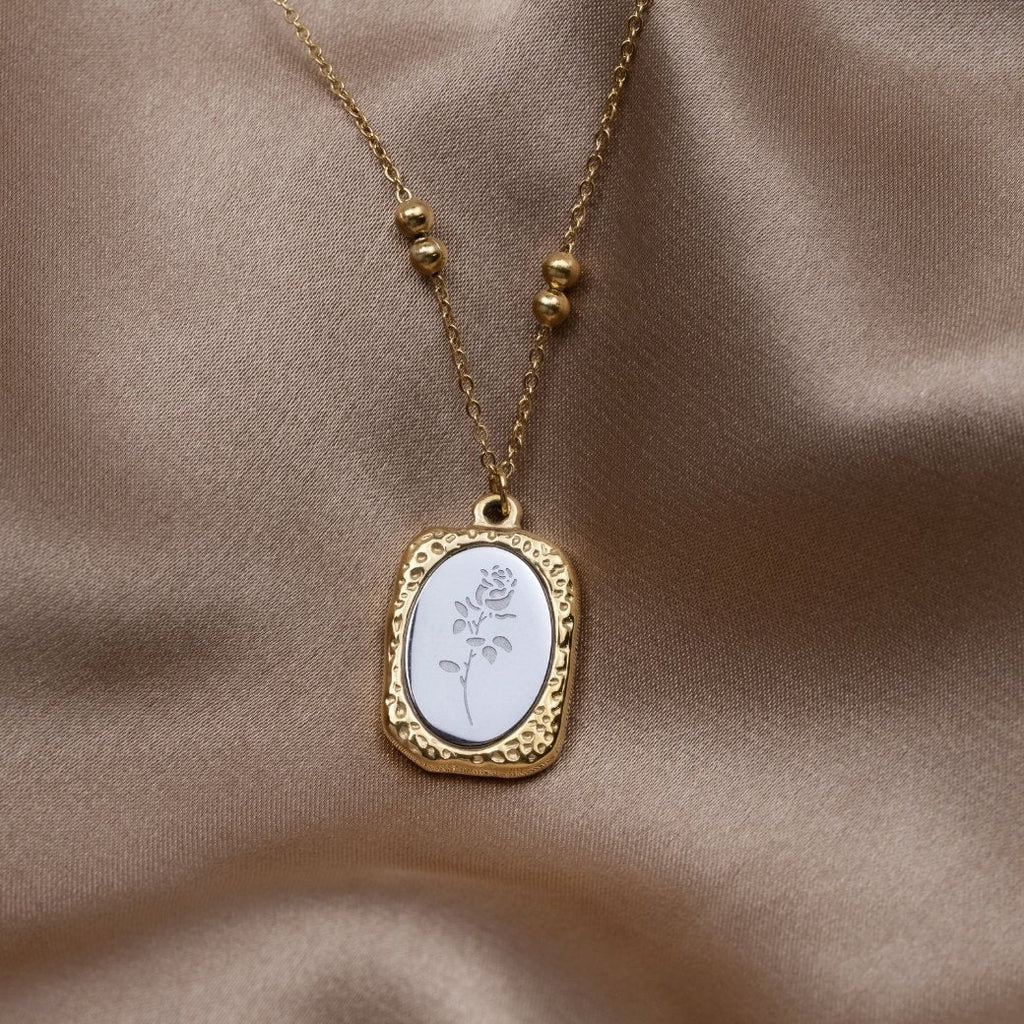 Vintage Rose Necklace