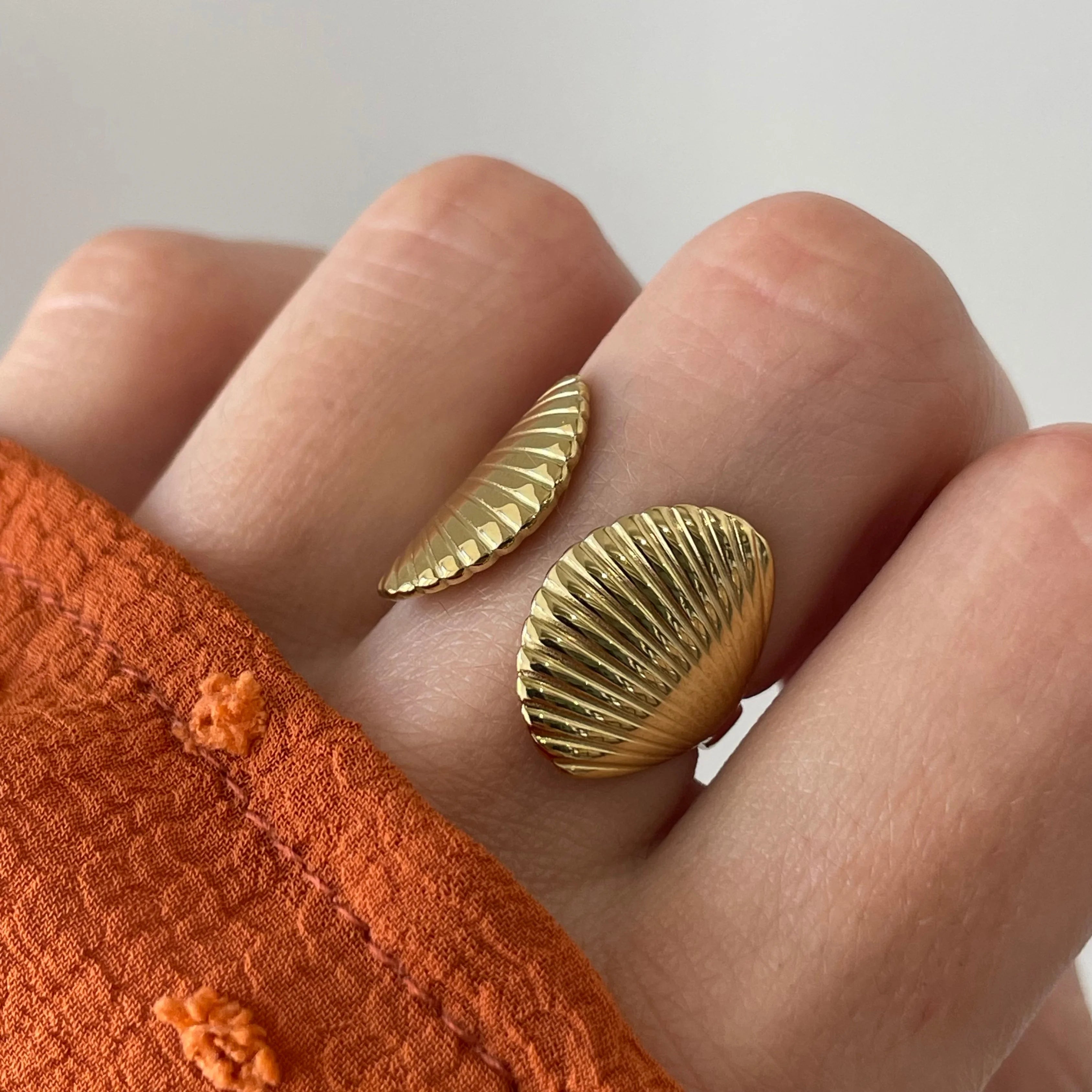 Double Shell Ring Adjustable