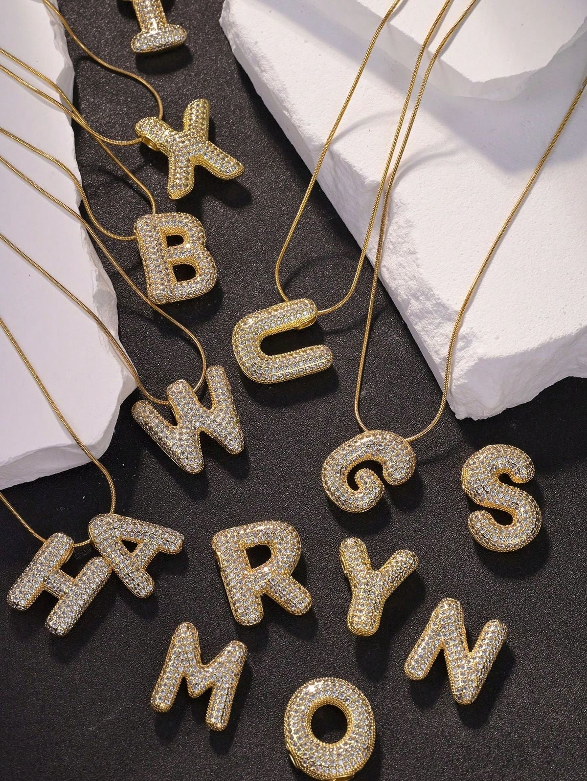 Rhinestone Bubble Necklace