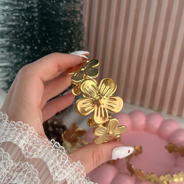 Floral Cuff Bracelet