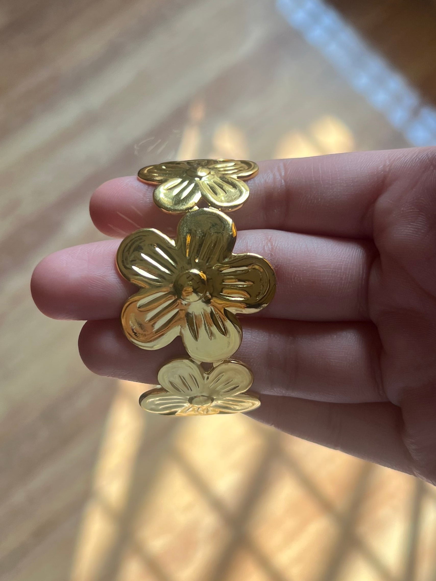 Floral Cuff Bracelet