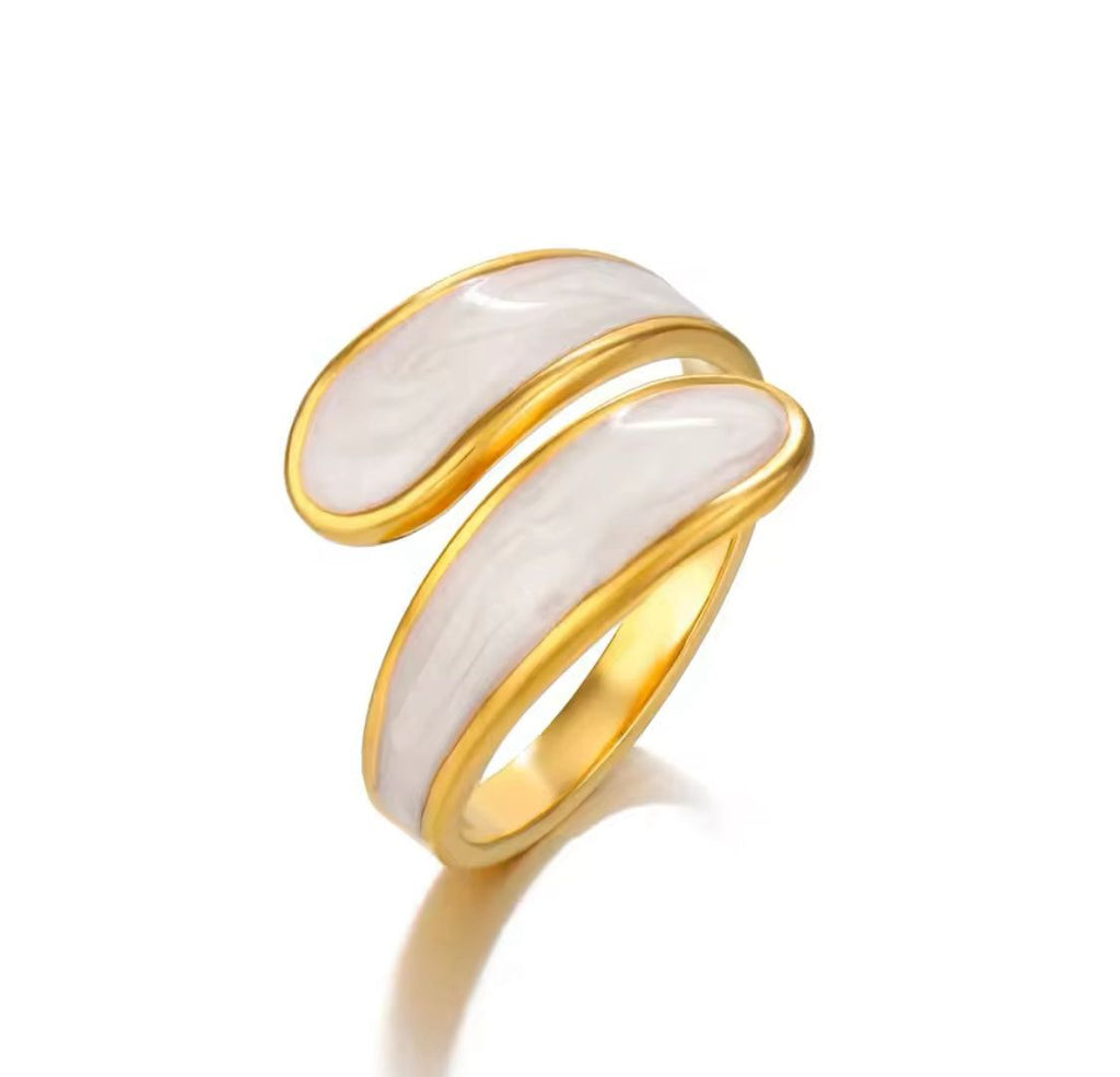 Marble Adjustable Ring