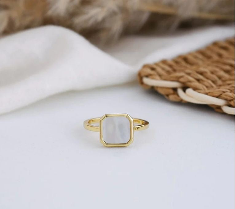 Ivory Square Ring