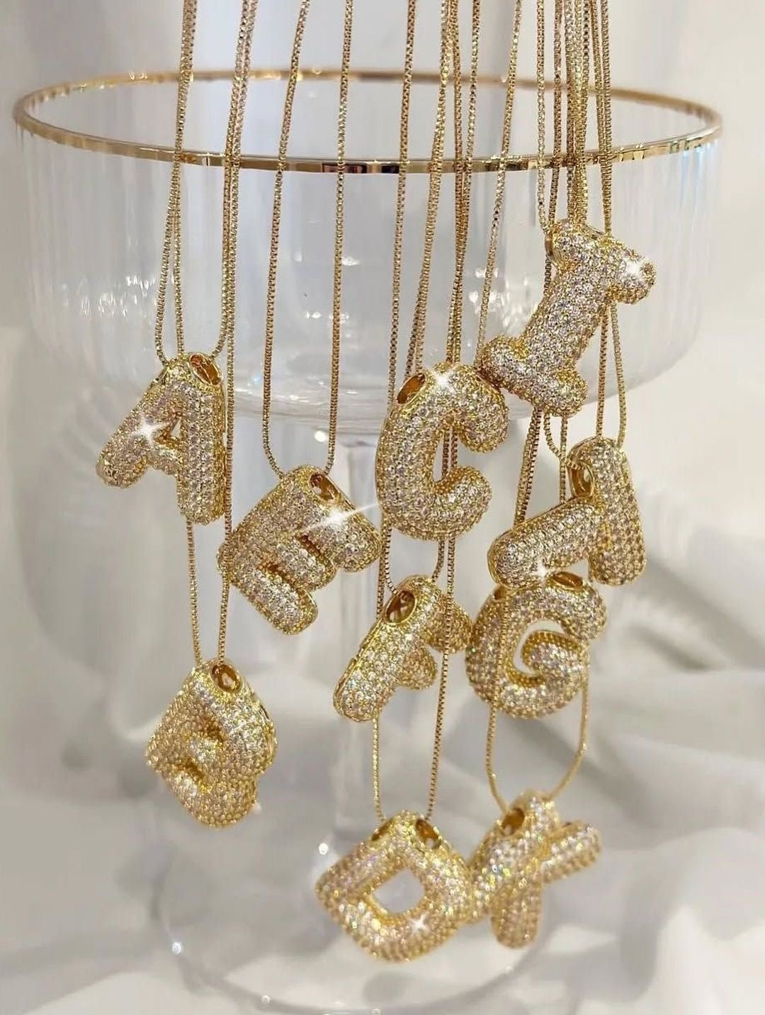 Rhinestone Bubble Necklace