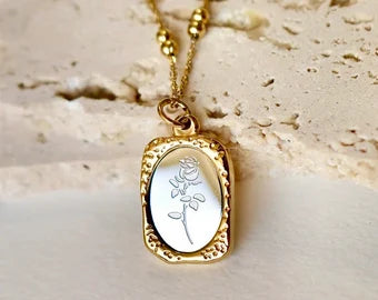 Vintage Rose Necklace