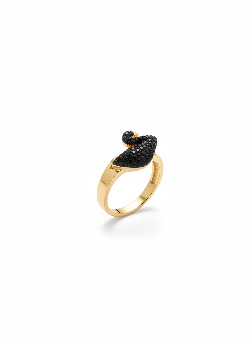 Sterling Swan Ring