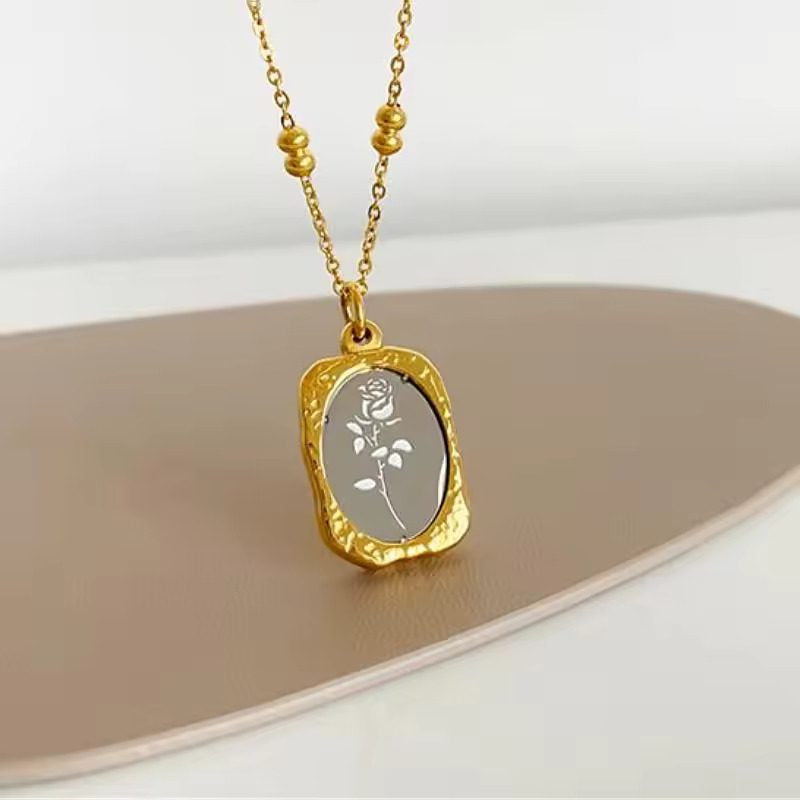 Vintage Rose Necklace