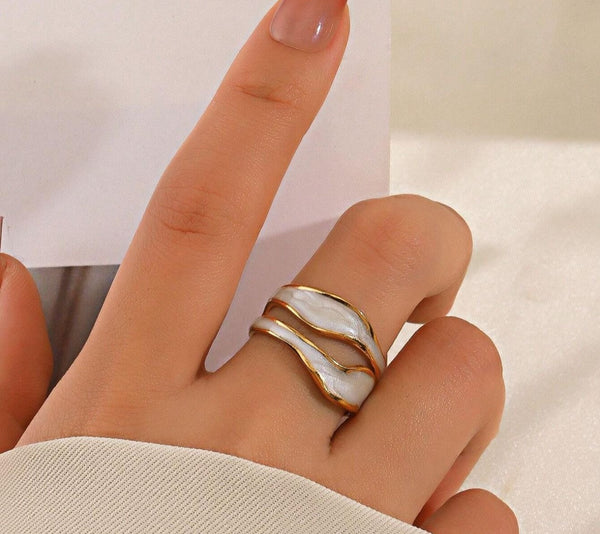 Marble Adjustable Ring