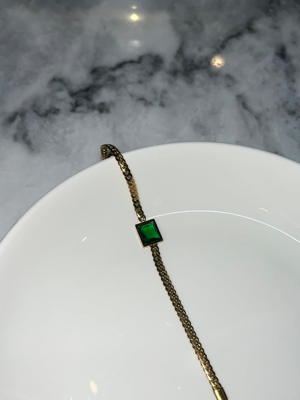 Green Emerald Bracelet