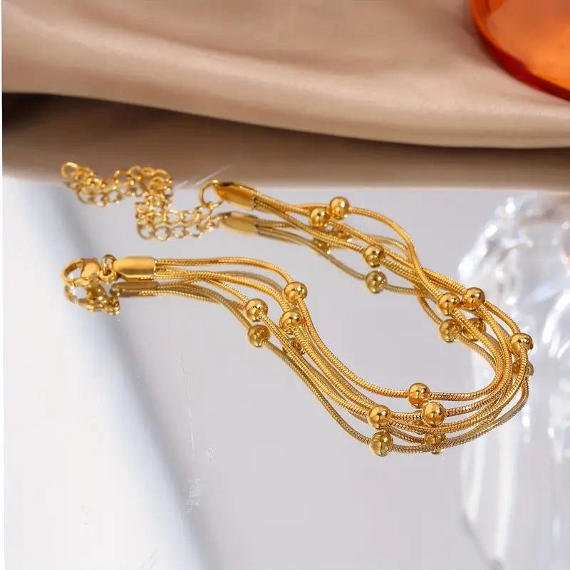 3 layer ball Bracelet