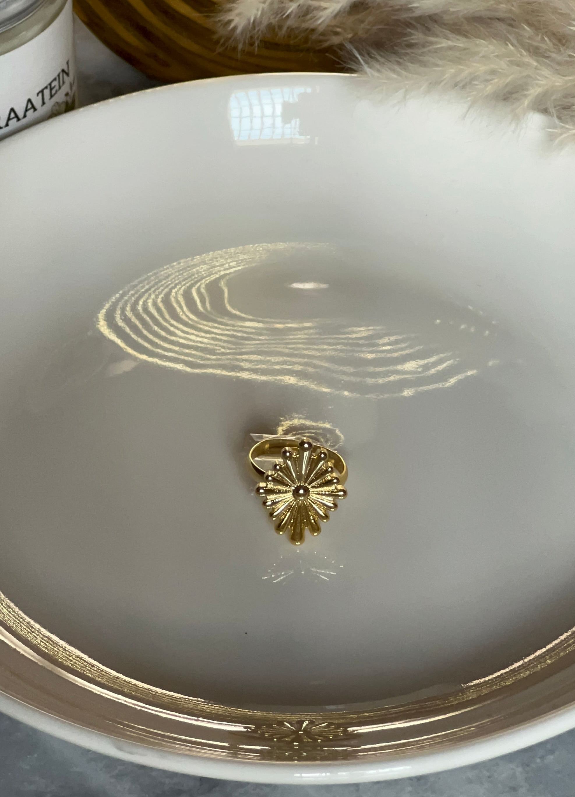Sun Burst Adjustable Ring
