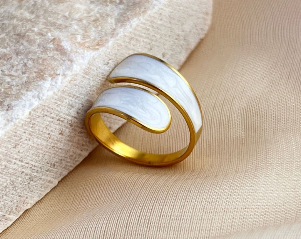 Marble Adjustable Ring